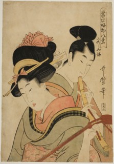 Likes Enjoying Herself (Tanoshimizuki), from the series "Eight Views of Favorite..., c. 1801/02. Creator: Kitagawa Utamaro.