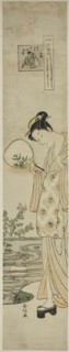 The Jewel River of Bush Clovers (Hagi no Tamagawa), from the series "Six Jewel Rivers..., c.1769/70. Creator: Suzuki Harunobu.