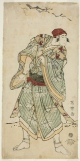 The Actor Ichikawa Yaozo III as the Sparrow Seller Bunji Yasukata (Sandai-me..., 1794 (Kansei 6). Creator: Toshusai Sharaku.