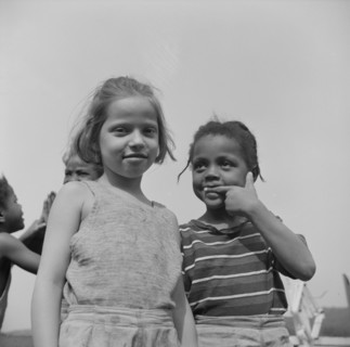 Camp buddies at Camp Christmas Seals, Haverstraw, New York, 1943. Creator: Gordon Parks.