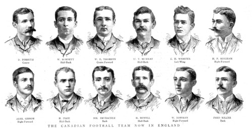''The Canadian Football Team now in England', 1888. Creator: Unknown.