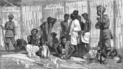 ''Burma- Dacoits in jail at Mandalay', 1888. Creator: Unknown.