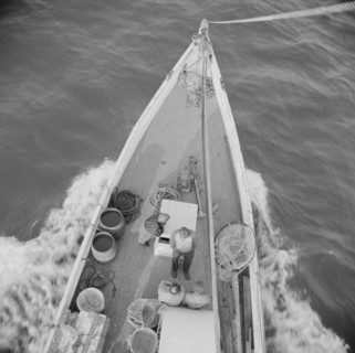 On board the fishin boat Alden out of Gloucester, Massachusetts, 1943. Creator: Gordon Parks.