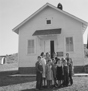 Jacknife School, Gem County, Idaho, 1939. Creator: Dorothea Lange.