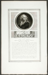Jean Paul Marat, Paris Deputy to the National Convention, from Tableaux historiques d..., 1798–1804. Creator: Charles Francois Gabriel Levachez.