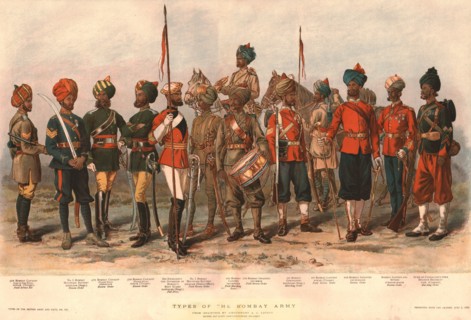 ''Types of the Bombay Army', 1888. Creator: AC Lovett.
