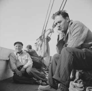 On board the fishing boat Alden out of Gloucester, Massachusetts, 1943. Creator: Gordon Parks.