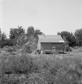 Another home recently self-built in one of several..., Washington, Yakima, Sumac Park, 1939. Creator: Dorothea Lange.