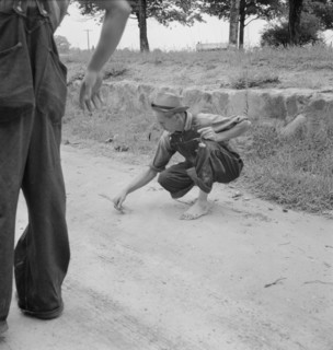 Roadside meeting with Durham County farmer, North Carolina, 1939. Creator: Dorothea Lange.