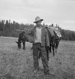 Basque sheep herder who speaks broken English..., Adams County, Idaho, 1939. Creator: Dorothea Lange.