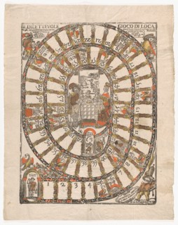 The Pleasant Game of the Goose (Il Dilettevole..., After 1640 (probably printed later 17th century). Creator: Anon.