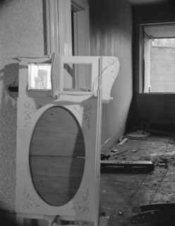 Interiors of wrecked homes on Independence Avenue..., Washington, D.C, 1942. Creator: Gordon Parks.