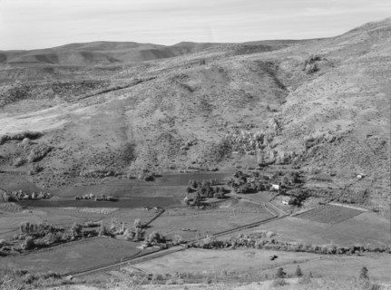 The Carlock farmstead. Mr. Carlock is a member of Ola self-help sawmill co-op. Gem County, Idaho.