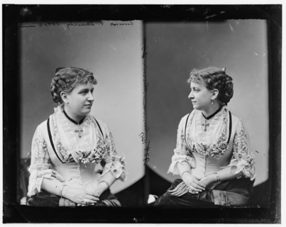 Emma Cecilia Thursby, 1865-1880. Thursby, Emma. Singer, between 1865 and 1880. [American singer].