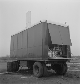 The power unit. FSA (Farm Security Administration) mobile camp. Merrill, Klamath County, Oregon.