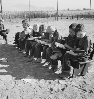 Eight boys at Lincoln Bench School. Born in six states. Near Ontario, Malheur County, Oregon.