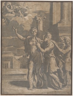 The Tiburtine Sibyl showing Emperor Augustus the Virgin and Christ Child, ca. 1530-40.