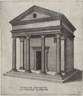 Templum Antiquum Ad Fontem Aegerium (Sant'Urbano alla Caffarella, Rome), ca. 1550-60.
