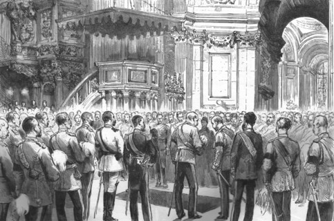 ''The Funeral of Lord Napier of Magdala; The Ceremony in St. Paul's Cathedral', 1890.