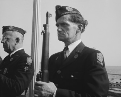 Gloucester, Massachusetts. Memorial Day, 1943. Portrait of an American legionaire.