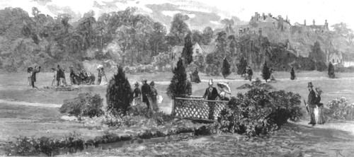 ''Visit of the Prince of Wales to Bournemouth; view in the Public Gardens', 1890.