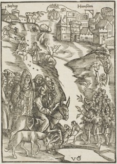 Christ's Entry into Jerusalem, from Passio domini nostri Jesu Christi, c.1503.