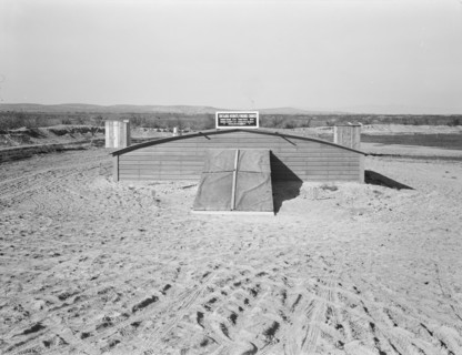 Friends basement church built May, 1939. Dead Ox Flat, Malheur County, Oregon.
