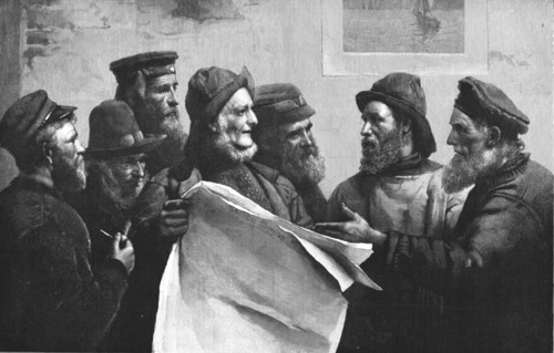 ''"Debate on the Fisheries Question"; from the picture by W.Llewellyn.', 1890.
