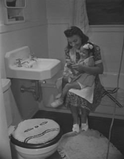 Anacostia, D.C. Frederick Douglass housing project. Mother and her daughter.