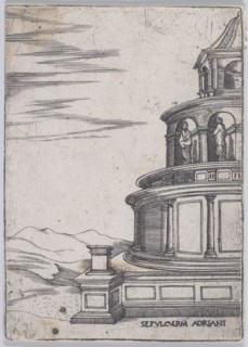 Sepulchrum Adriani (Views of Ancient Roman Temples and Arches), 1535-40.