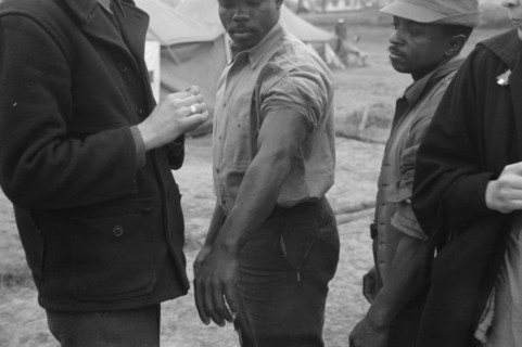 Vaccination in the camp for Negro flood refugees at Marianna, Arkansas.