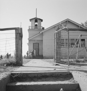 Entrance to Lincoln Bench School. Near Ontario, Malheur County, Oregon.