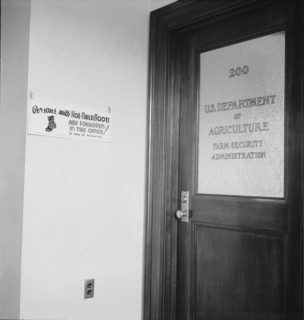 FSA (Farm Security Administration) county office. Bonners Ferry, Idaho.