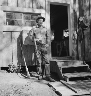 Roy Carlock, member of Ola self-help sawmill co-op. Gem County, Idaho.