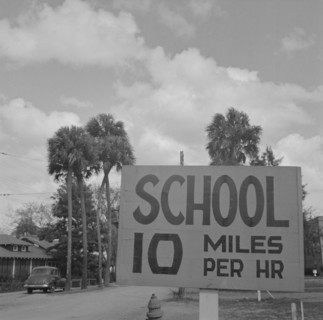 Daytona Beach, Florida. Bethune-Cookman College. Sign near the campus.