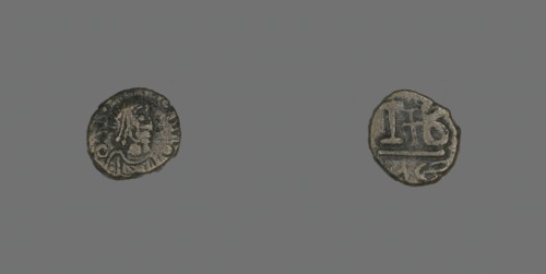 12 Nummi (Coin) of a Byzantine Emperor, Roman Period, 6th century CE.