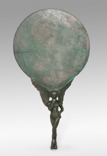 Mirror with a Handle in the Form of a Female Figure, 3rd century BCE.