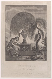 The Weeping Willow with hidden silhouettes of the Royal family, 1795.