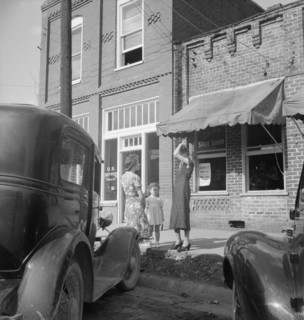 Street encounter on a Saturday afternoon. Pittsboro, North Carolina.