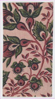 Small sheet with overall floral pattern, late 18th-mid-19th century.