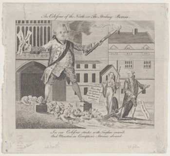 The Colossus of the North; or the Striding Boreas, December 1, 1774.