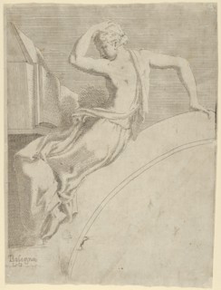 Calliope, from the series 'Twelve Muses and Goddesses', ca. 1542-45.