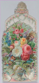 Valentine - Mechanical -- a decorated armoire (chest), ca. 1875.