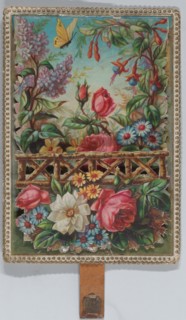 Valentine - Mechanical floral scene - symbol of love., ca. 1875.