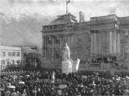 ''Unveiling the Queen's Statue at Capetown, South Africa', 1890.