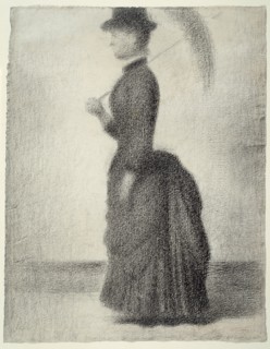 Woman Walking with a Parasol (study for La Grande Jatte), 1884.