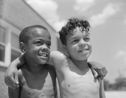 Anacostia, D.C. Frederick Douglass housing project. Children.