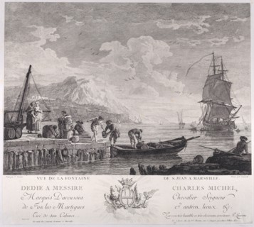 View of the Fountain of St. John in Marseille, ca. 1750-1800.