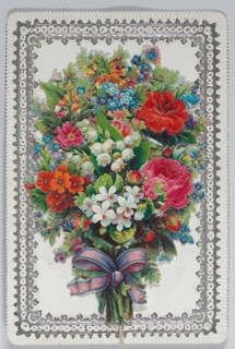 Valentine - Mechanical bouquet, holidays, wedding, ca. 1875.