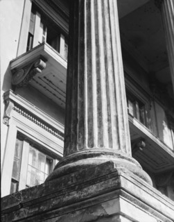 Belle Grove Plantation, Louisiana, 1858. Closeup of column.